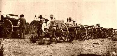 Artilleria de la division del norte marzo 1914 a las ordenes de gral Felipe Angeles
